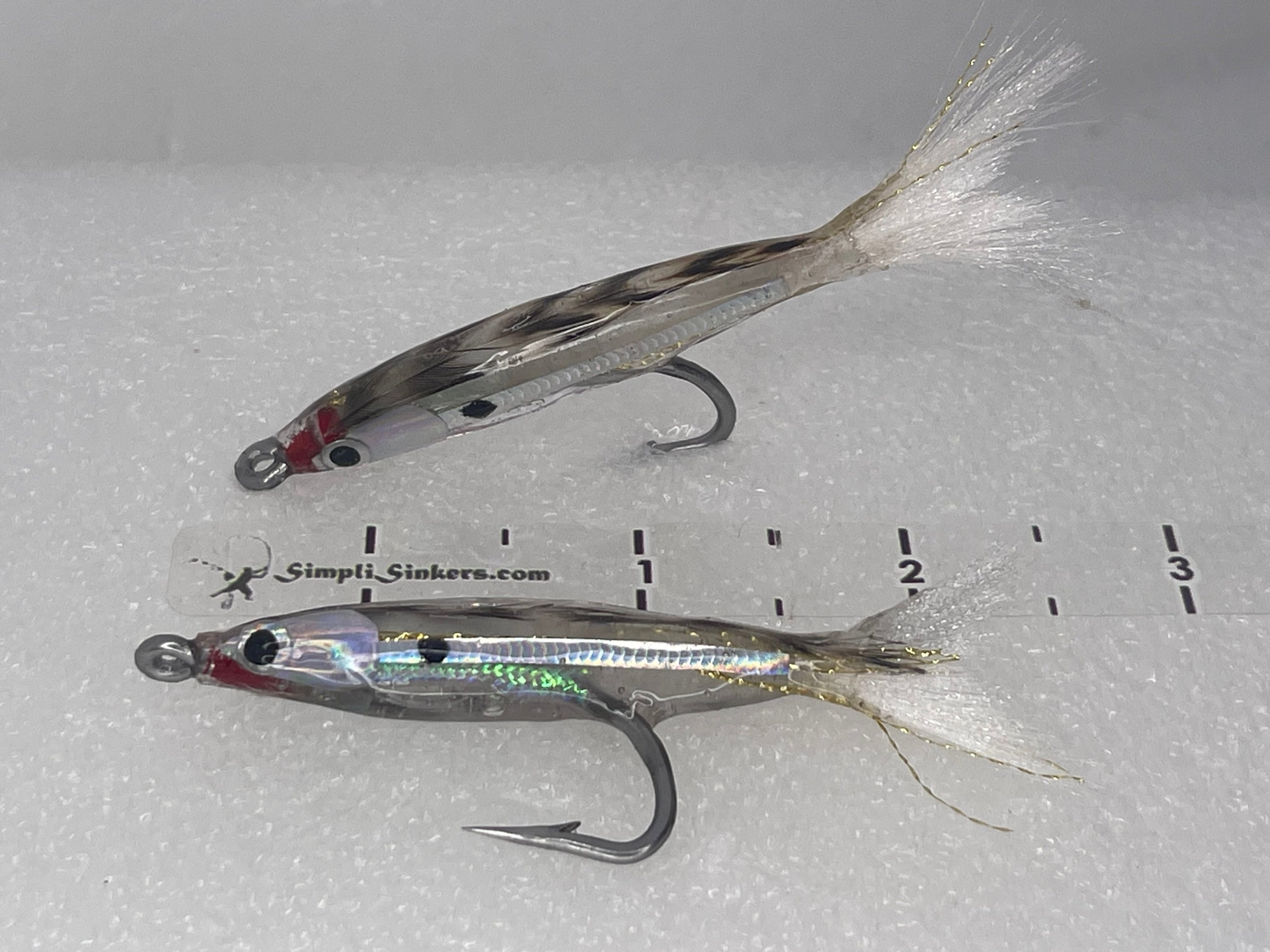 4/0 Clear Feathered Minnow  Simpli Sinkers, LLC Veteran Owned Company